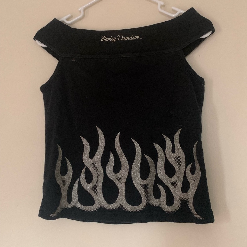 Off shoulder Harley Davidson Tank